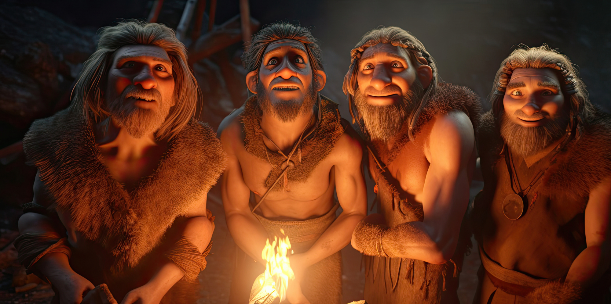 Steinzeitmensch ohne Statistik dafür glücklich