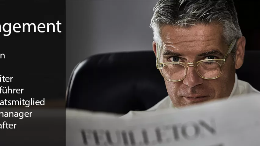 Management, Geschäftsführer, Aufsichtsrat, Gesellschafter, Institutsleiter